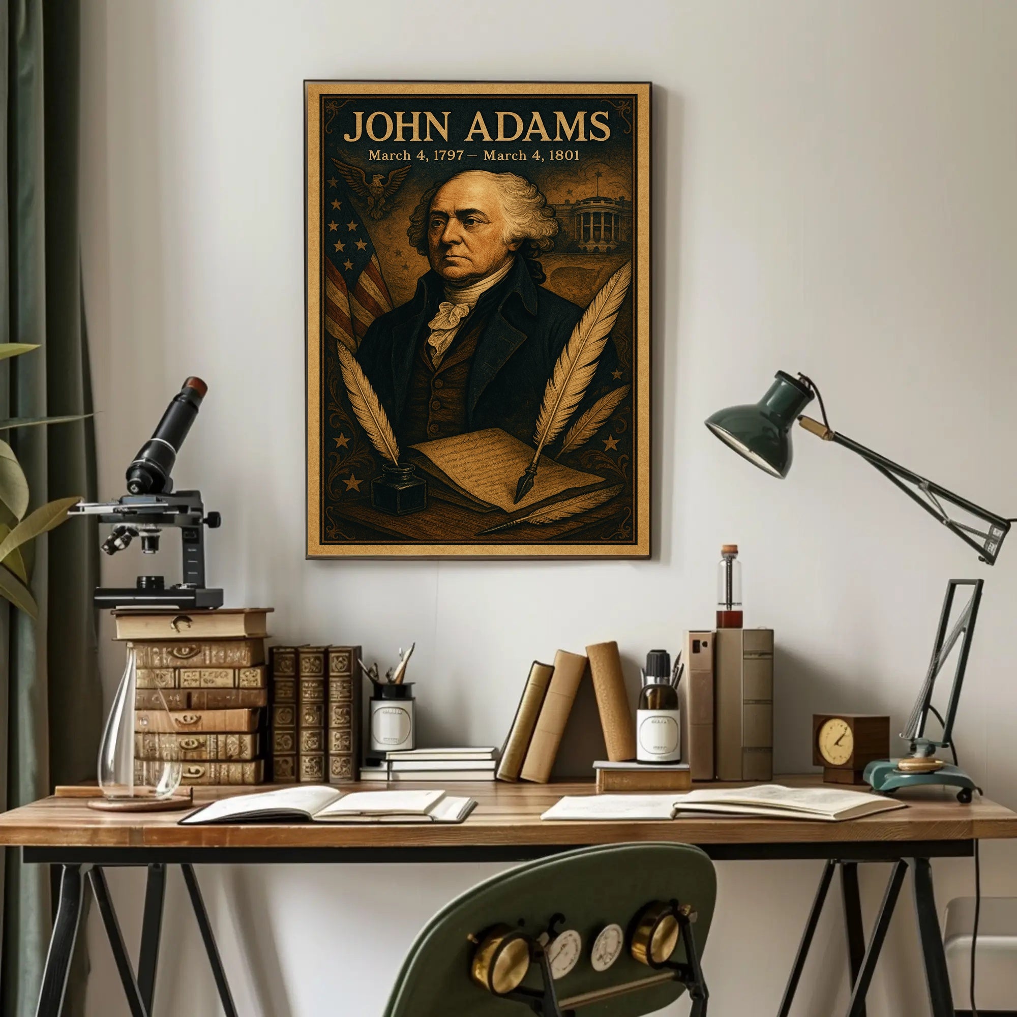 John Adams Vintage President Poster Print PosterGoat