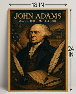 John Adams Vintage President Poster Print PosterGoat