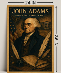 John Adams Vintage President Poster Print PosterGoat