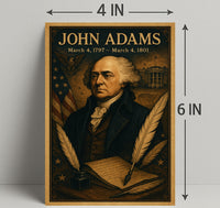 John Adams Vintage President Poster Print PosterGoat