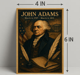 John Adams Vintage President Poster Print PosterGoat