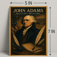 John Adams Vintage President Poster Print PosterGoat