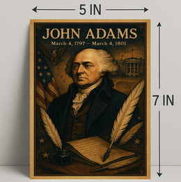 John Adams Vintage President Poster Print PosterGoat