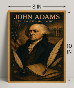 John Adams Vintage President Poster Print PosterGoat
