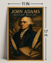 John Adams Vintage President Poster Print PosterGoat