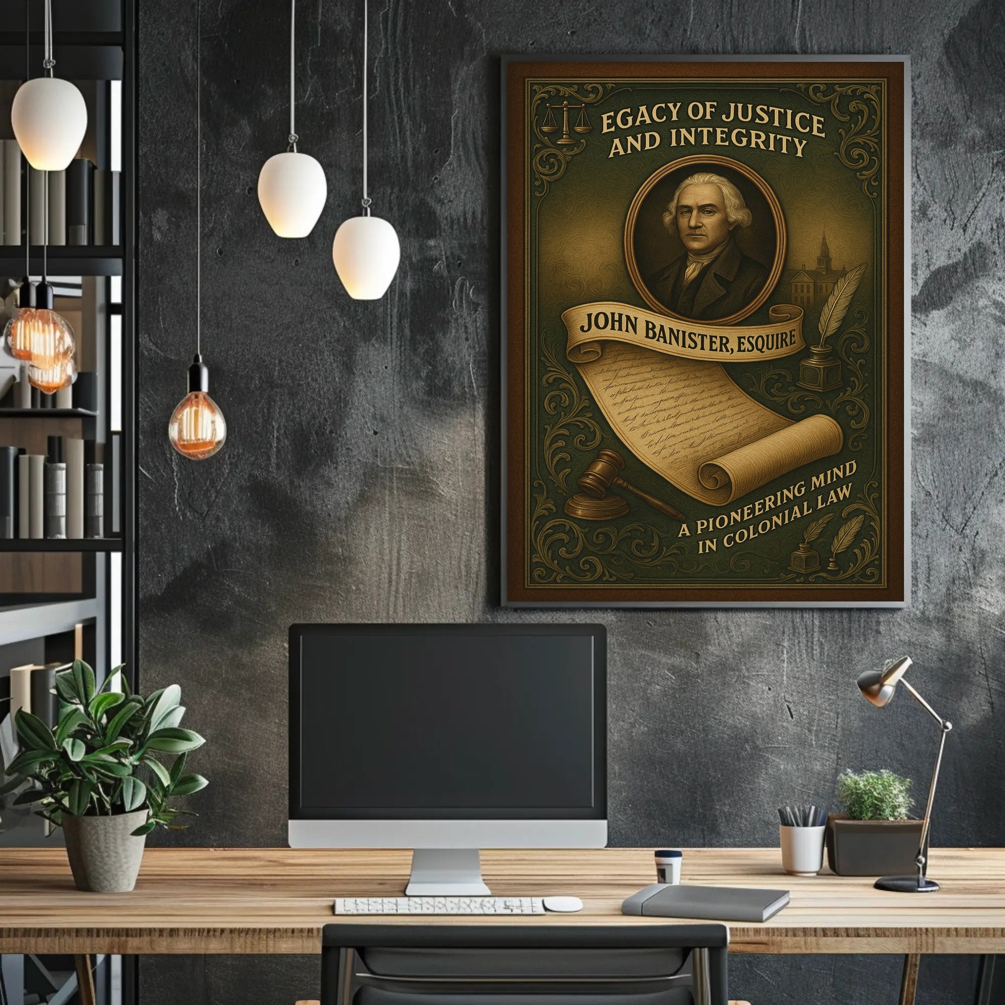 John Banister, Esquire A Legacy of Justice Poster PosterGoat