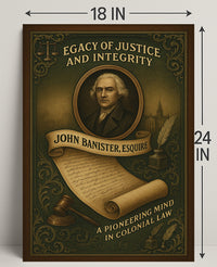 John Banister, Esquire A Legacy of Justice Poster PosterGoat