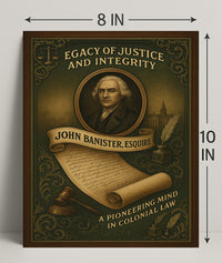 John Banister, Esquire A Legacy of Justice Poster PosterGoat