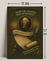 John Banister, Esquire A Legacy of Justice Poster PosterGoat