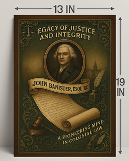 John Banister, Esquire A Legacy of Justice Poster PosterGoat