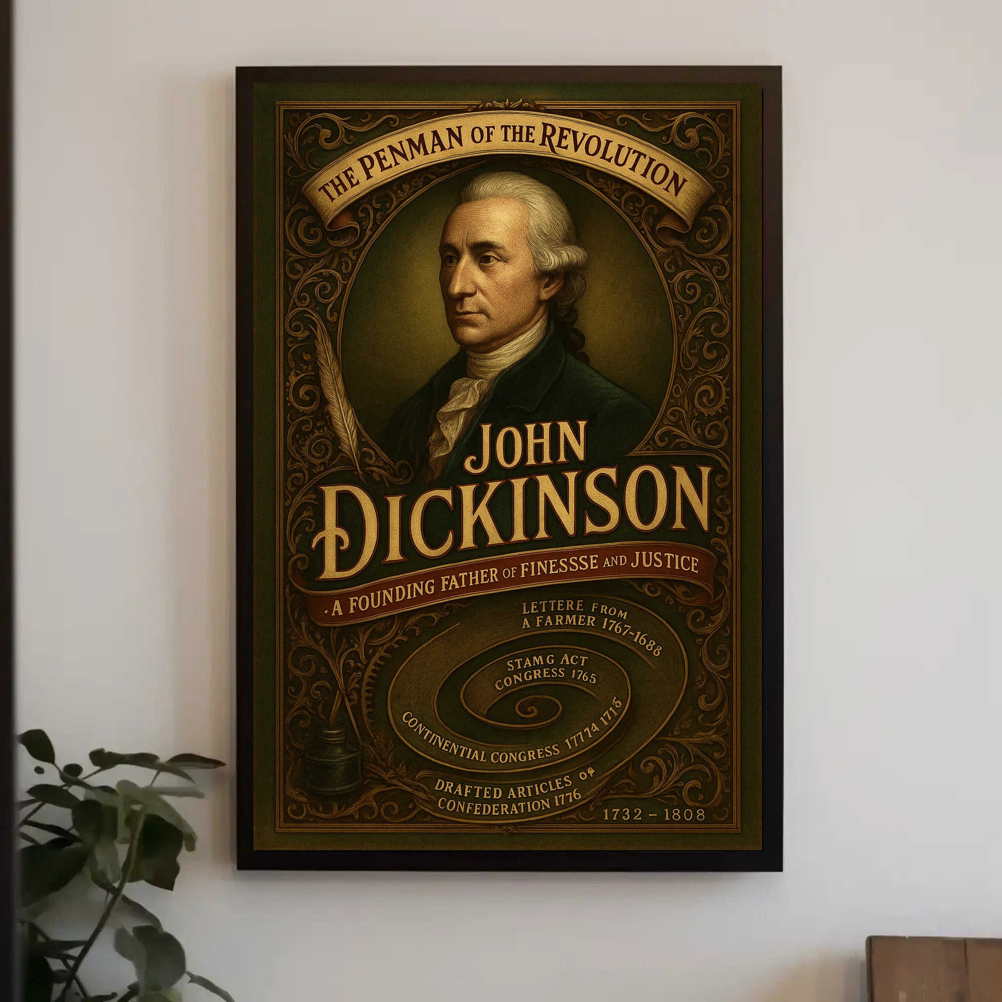 John Dickinson The Penman of the Revolution Poster PosterGoat