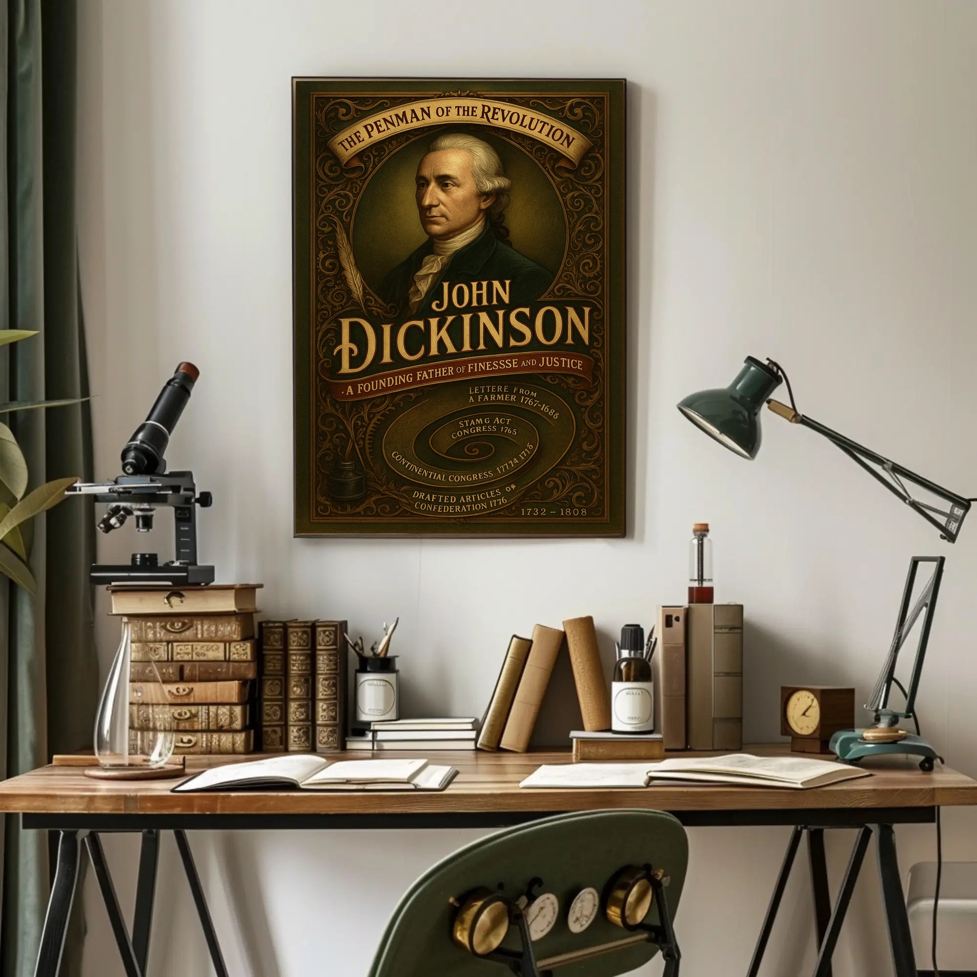John Dickinson The Penman of the Revolution Poster PosterGoat