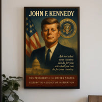 John F. Kennedy 35th President Poster PosterGoat