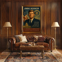 John F. Kennedy 35th President Poster PosterGoat