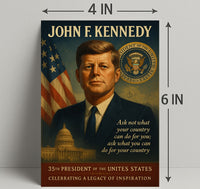 John F. Kennedy 35th President Poster PosterGoat