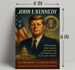 John F. Kennedy 35th President Poster PosterGoat