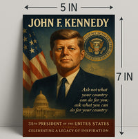 John F. Kennedy 35th President Poster PosterGoat