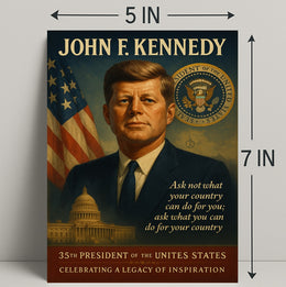 John F. Kennedy 35th President Poster PosterGoat
