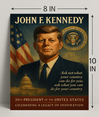John F. Kennedy 35th President Poster PosterGoat