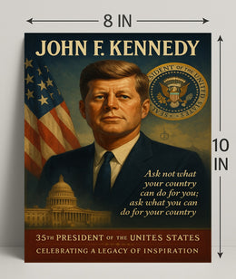 John F. Kennedy 35th President Poster PosterGoat