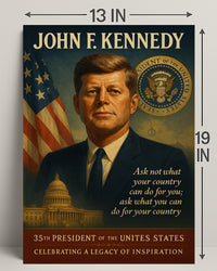 John F. Kennedy 35th President Poster PosterGoat