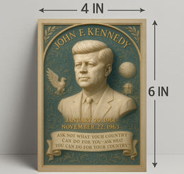 John F. Kennedy 35th President Poster PosterGoat