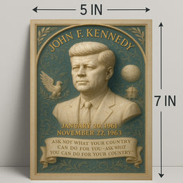 John F. Kennedy 35th President Poster PosterGoat