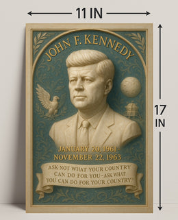 John F. Kennedy 35th President Poster PosterGoat
