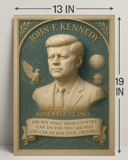 John F. Kennedy 35th President Poster PosterGoat