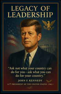 John F. Kennedy 35th President Poster PosterGoat