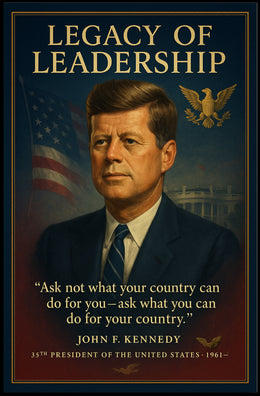 John F. Kennedy 35th President Poster PosterGoat