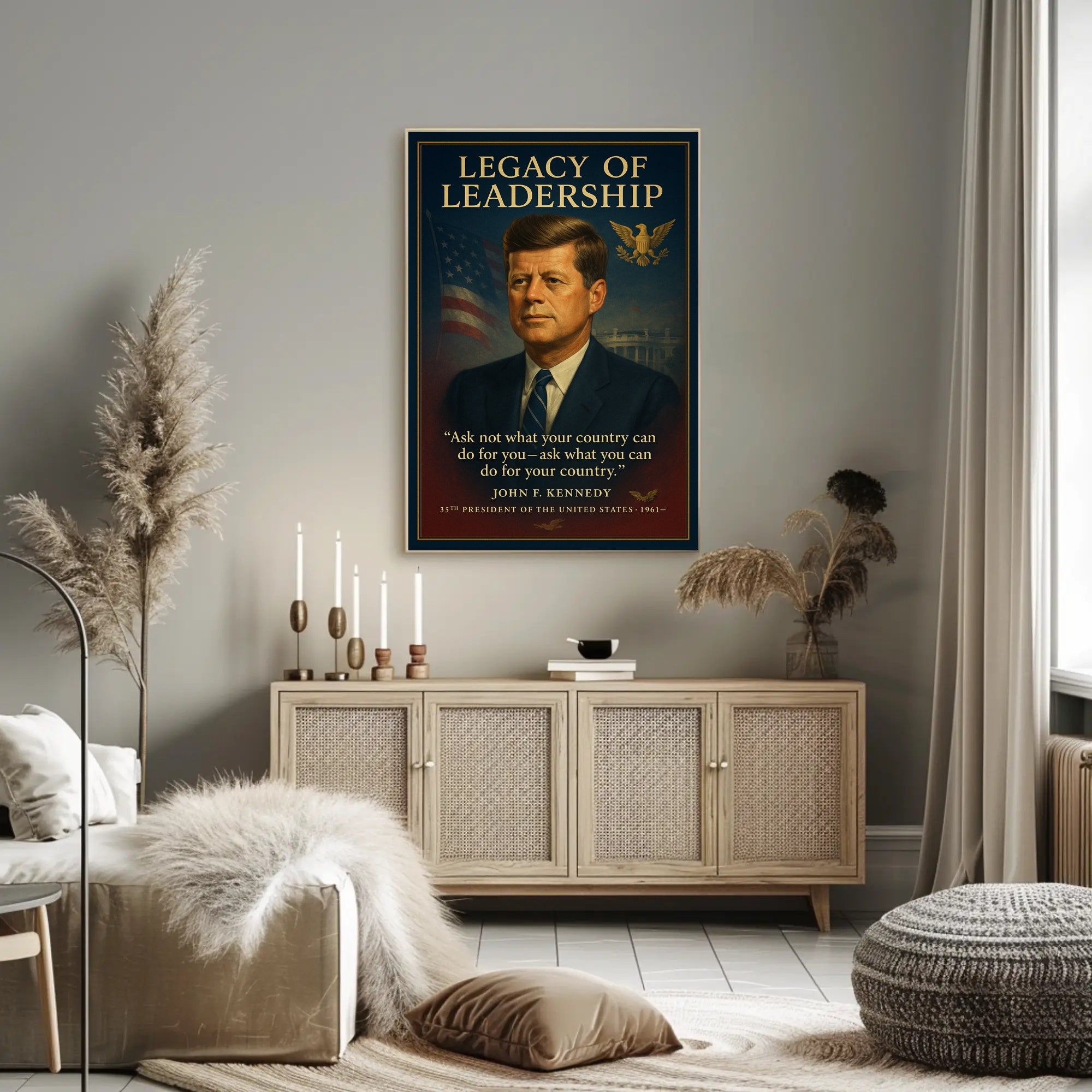 John F. Kennedy 35th President Poster PosterGoat
