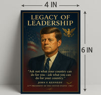 John F. Kennedy 35th President Poster PosterGoat