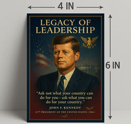 John F. Kennedy 35th President Poster PosterGoat