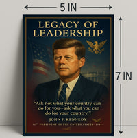John F. Kennedy 35th President Poster PosterGoat