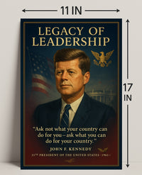 John F. Kennedy 35th President Poster PosterGoat