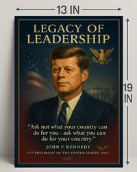 John F. Kennedy 35th President Poster PosterGoat