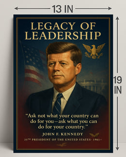 John F. Kennedy 35th President Poster PosterGoat