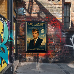 John F. Kennedy A Legacy of Vision Poster PosterGoat