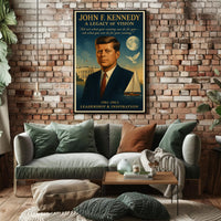 John F. Kennedy A Legacy of Vision Poster PosterGoat