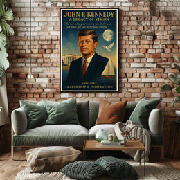 John F. Kennedy A Legacy of Vision Poster PosterGoat