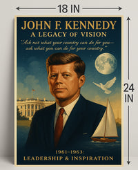 John F. Kennedy A Legacy of Vision Poster PosterGoat