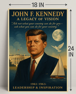 John F. Kennedy A Legacy of Vision Poster PosterGoat