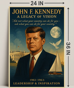 John F. Kennedy A Legacy of Vision Poster PosterGoat
