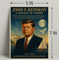 John F. Kennedy A Legacy of Vision Poster PosterGoat