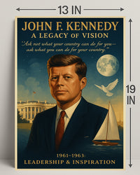 John F. Kennedy A Legacy of Vision Poster PosterGoat