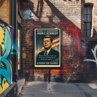 John F. Kennedy Legacy of Leadership Poster PosterGoat