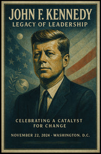 John F. Kennedy Legacy of Leadership Poster PosterGoat