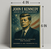 John F. Kennedy Legacy of Leadership Poster PosterGoat