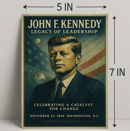 John F. Kennedy Legacy of Leadership Poster PosterGoat